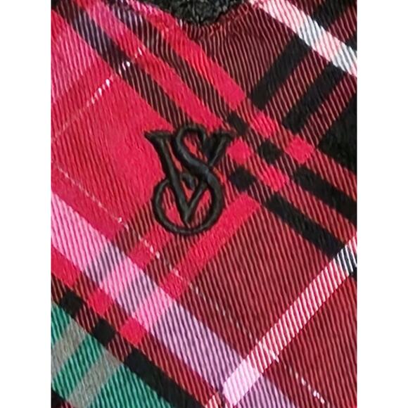 Victoria’s Secret Red Holiday Plaid Nightgown Slip‎ Dress Size XL Lingerie - Picture 7 of 7